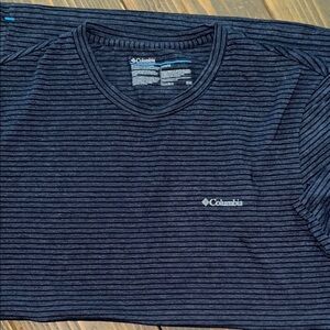 Columbia Men's Navy Striped Shirt